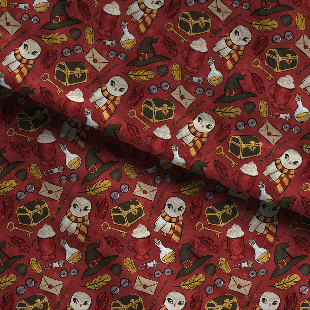 Wizarding Red Fabric