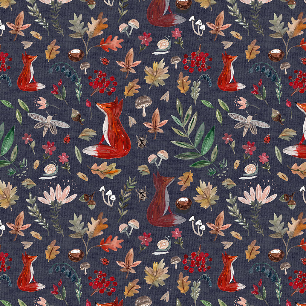 Autumn fox fabric, waterproof outdoor fabric, organic jersey fabric, upholstery velvet, clothes making fabric, bag making fabric, 